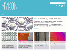 Tablet Screenshot of mykon.com